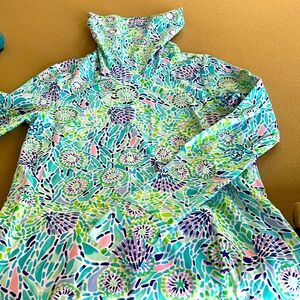 Lilly Pulitzer UPF 50+ Chillylilly Lilshield Dress Blue Ibiza Open Water
